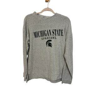 Michigan Spartans College Casual Green Crewneck Casual Game Day Football Sports